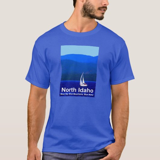 T-shirt Bleu nord de l'Idaho (Devant)