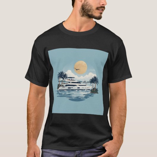 T-shirt Bleu océan (Devant)