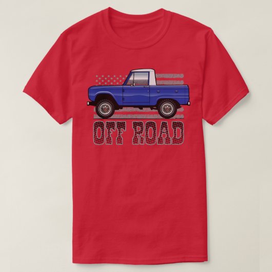 T-shirt Bleu OffRoad (Design devant)
