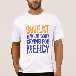 T-shirt Bleu orange de pitié de sueur