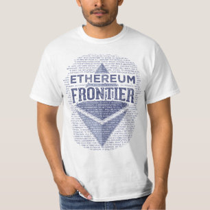 T-shirt Bleu original grunge de frontière d'Ethereum plei