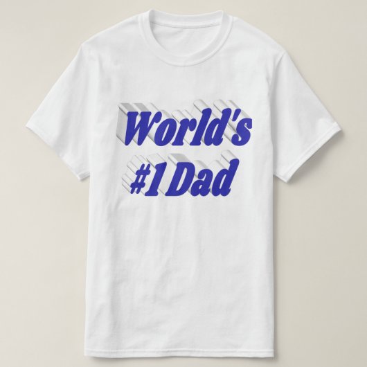 T-shirt bleu papa (Design devant)