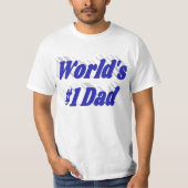 T-shirt bleu papa (Devant)