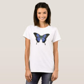 T-shirt Bleu papillon féminin (Devant entier)