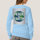 T-Shirt Bleu Peace On Earth (Dos)