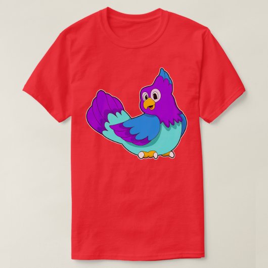T-shirt bleu perroquet (Design devant)