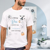 T-shirt Bleu Petit Boo Citrouille Festive Candy