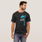 T-shirt Bleu Pipe Votre Nom D'Entreprise Faucet (Devant entier)