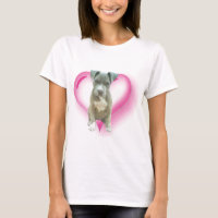 T-shirt bleu pitbull puppy