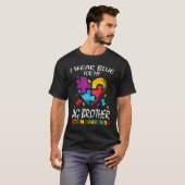 T-shirt Bleu Pour Big Brother Sensibilisation sur l'autism (Devant entier)