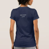 T-SHIRT BLEU POUR DES FEMMES (Dos)