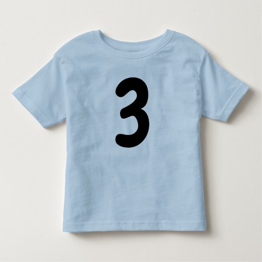 T-Shirt bleu pour garçon de 3 ans (Devant)