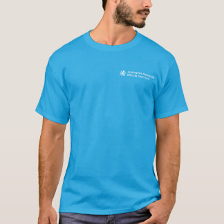 T-shirt bleu pour hommes avec logo AMBS