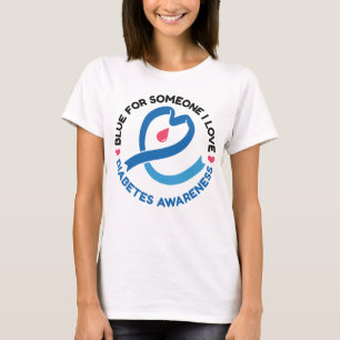 T-shirt Bleu pour quelqu'un que j'aime – Sensibilisation a