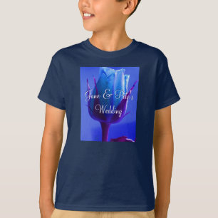 T-shirt Bleu Rose