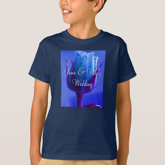 T-shirt Bleu Rose (Devant)