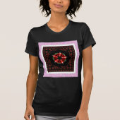 T-shirt Bleu rose Herbes blanches d'amour (Devant)