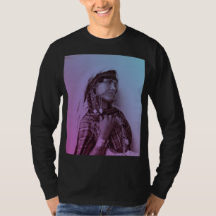 T-shirt Bleu rose Maghreb Tunisienne traditionnelle fille