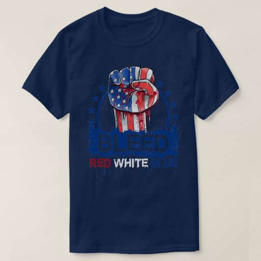 T-shirt Bleu rouge blanc (Design devant)