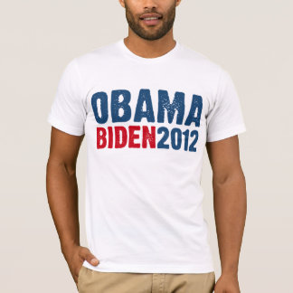 T-shirt Bleu/rouge d'Obama Biden