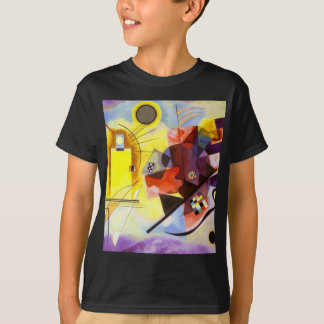 T-shirt Bleu rouge jaune Kandinsky peinture Abstraite