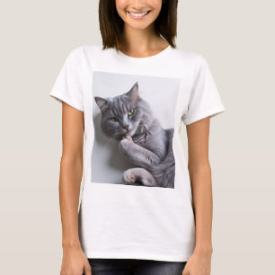 T-shirt bleu russe