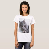 T-shirt bleu russe (Devant entier)