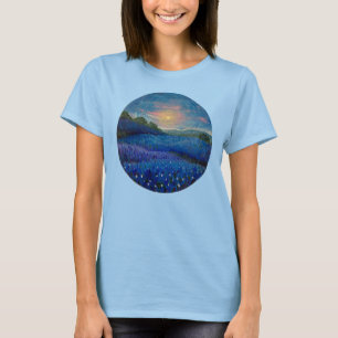 T-shirt bleu texan trois