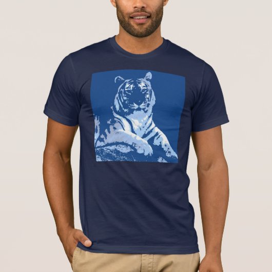 T-shirt Bleu tigre (Devant)