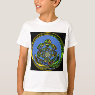 T-shirt Bleu traditionnel
