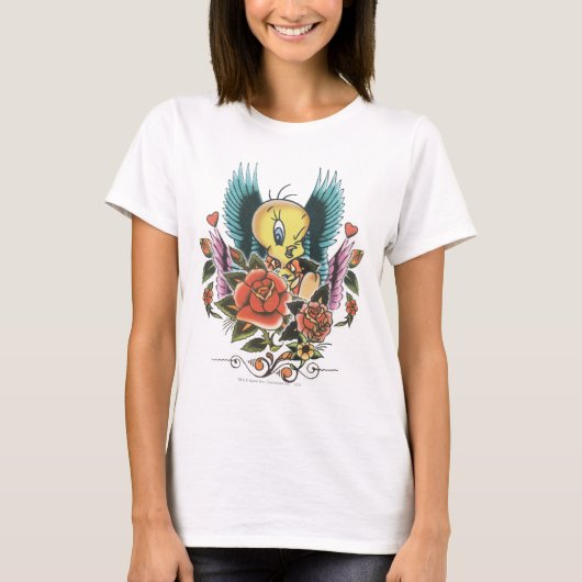 T-shirt Bleu Tweety Wings (Devant)