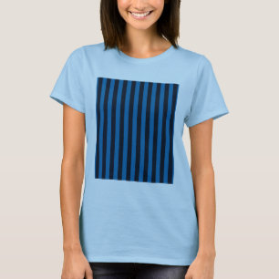 T-shirt Bleu Vertical Stripes Arrière - plan Personnaliser