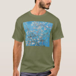 T-shirt Bleu Vincent van Gogh Art Peinture<br><div class="desc">Vincent van Gogh (Néerlandais, 1853 - 1890) Almond Blossom, 1890, Huile sur toile Non encadré : 73, 3 cm x 92, 4 cm Vincent van Gogh peint cette vie morte de fleurs d'amandiers contre un ciel bleu pour son neveu nouveau-né qui a été nommé d'après lui. L'amandier est un symbole...</div>