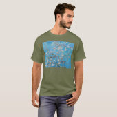 T-shirt Bleu Vincent van Gogh Art Peinture (Devant entier)