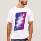 T-shirt Bleu violet blanc (Devant)