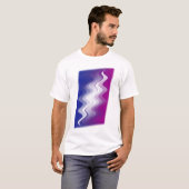 T-shirt Bleu violet blanc (Devant entier)