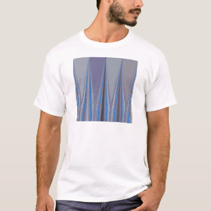 T-shirt Bleu, violet, gris Chevron Art Imprimer