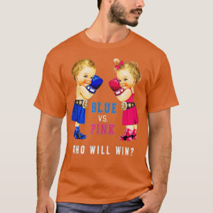 T-shirt Bleu vs rose Boxing Babies Genre Reveal Party s