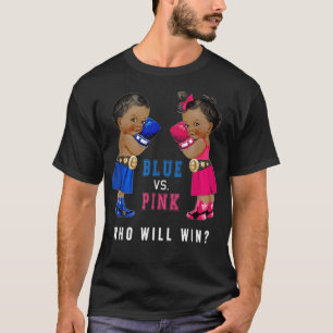 T-shirt Bleu vs rose Ethnic Boxe Babies Genre Révéler T-