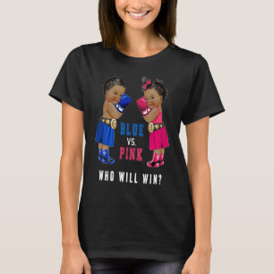 T-shirt Bleu vs rose Ethnic Boxing Babies Genre Reveillez