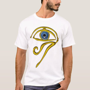 T-SHIRT BLEUE TALISMAN / OEIL OR HORUS