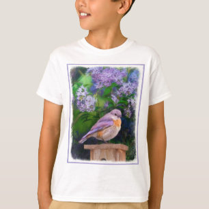 T-shirt Bleuet de l'Est en neige - Photo originale