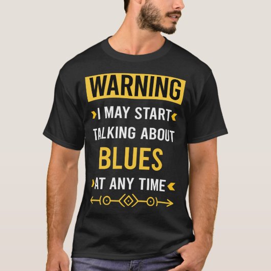 T-shirt Bleus d'avertissement (Devant)