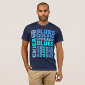 T-SHIRT BLEUS DE CHICAGO (Devant entier)