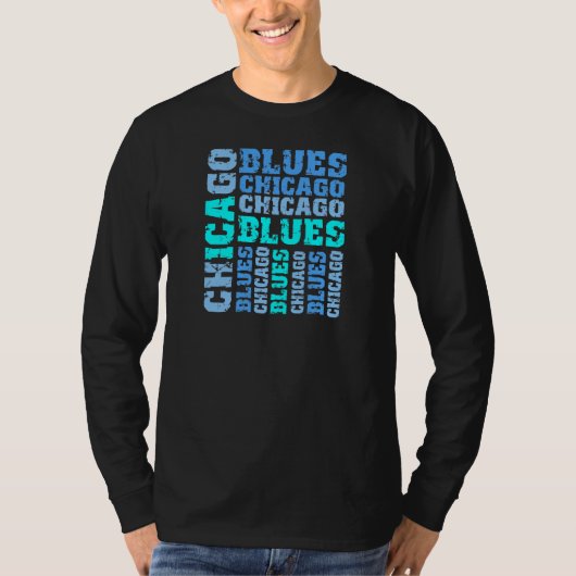 T-SHIRT BLEUS DE CHICAGO (Devant)