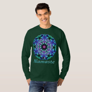 T-shirt Bleus Namaste Kaleidoscope