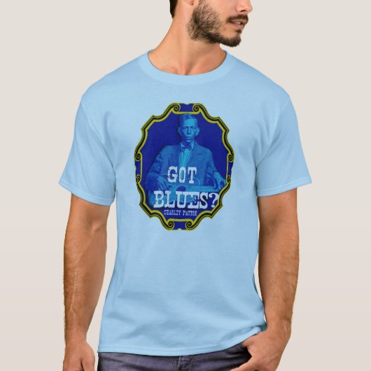 T-shirt Bleus obtenus ? Charley Patton (Devant)