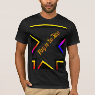 T-shirt blijf op de lijn