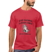 T-Shirt Blijf Trouw aan Jezus Christus