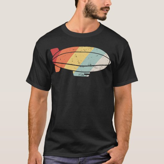 T-shirt Blimp Pilot Retro Dirigible, Airship & Blimp (Devant)